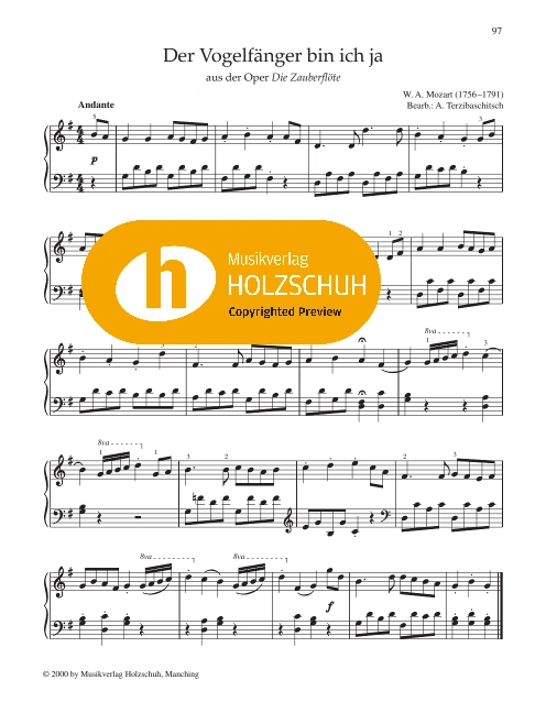 Der Vogelfänger bin ich ja